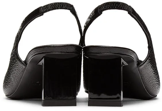 1017 ALYX 9SM Black Betta Slingback Heels