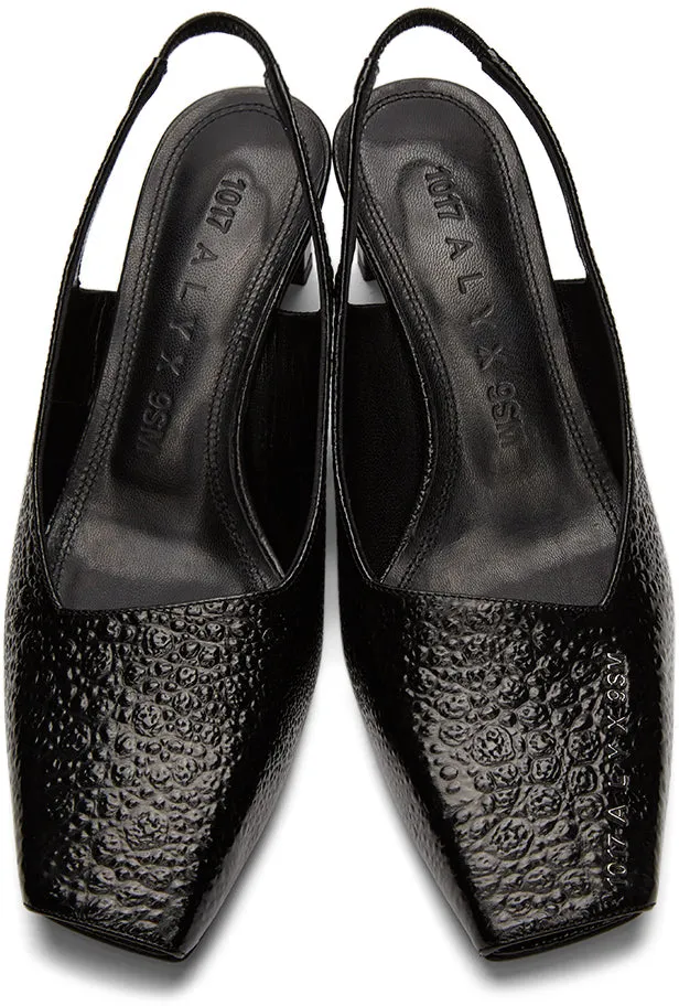1017 ALYX 9SM Black Betta Slingback Heels