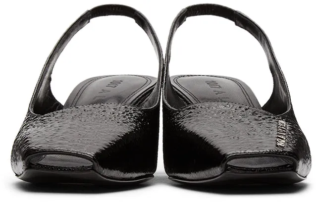 1017 ALYX 9SM Black Betta Slingback Heels