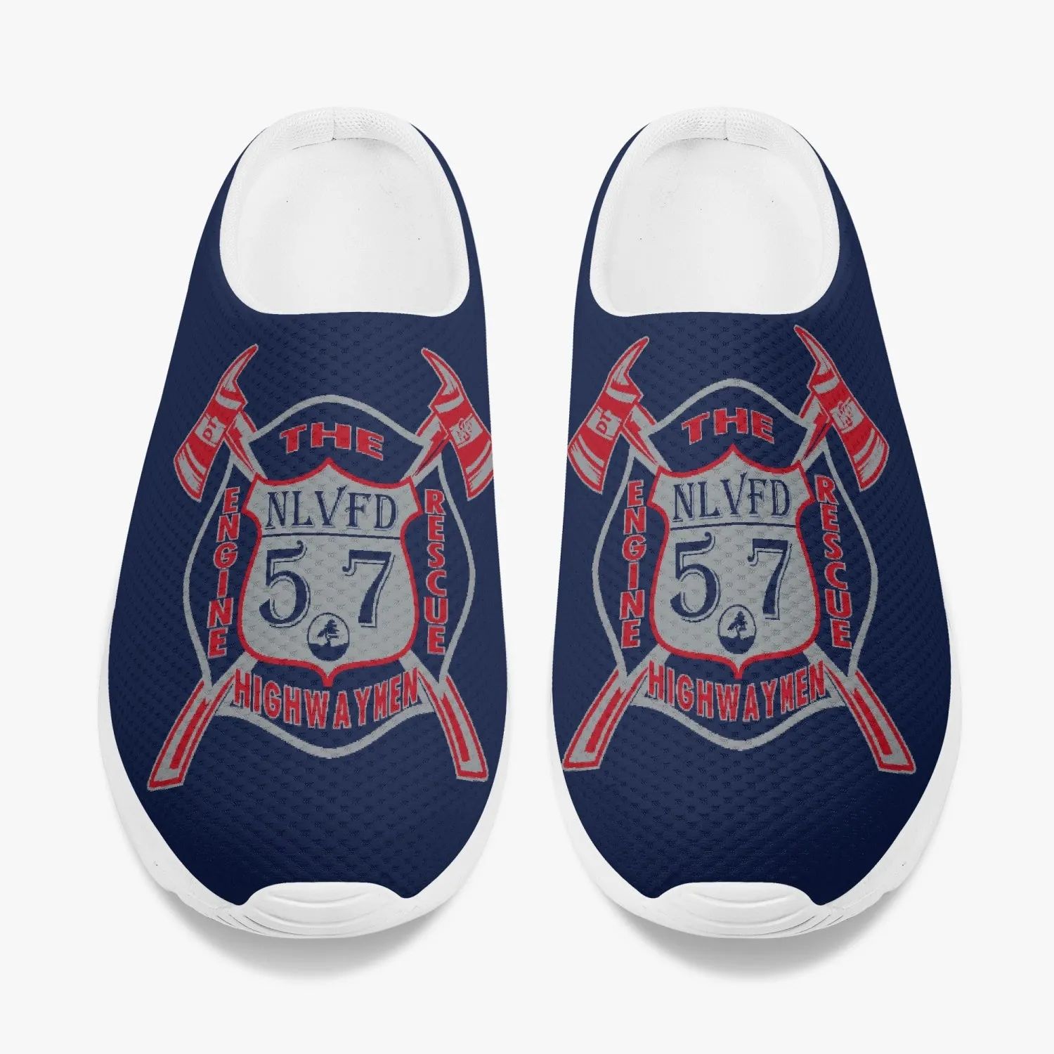 57 Logo Mesh Non-Woven Slippers