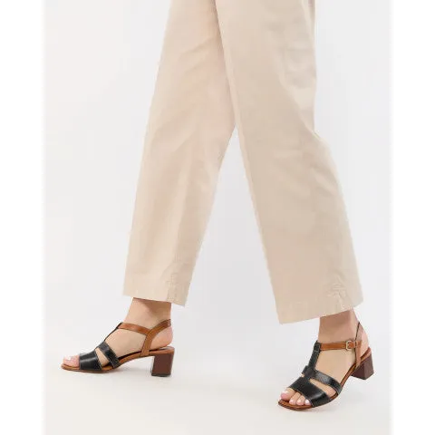 Ann Mashburn Square Toe T-Strap Heel