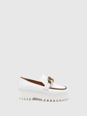 Appliqués Loafers Hunky Panky Off White/Gold