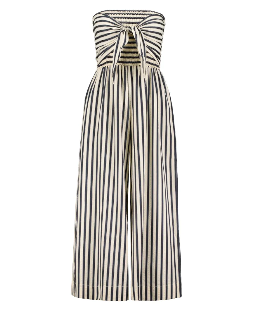 Bishop   Young Elva Tie Front Stripe Jumpsuit