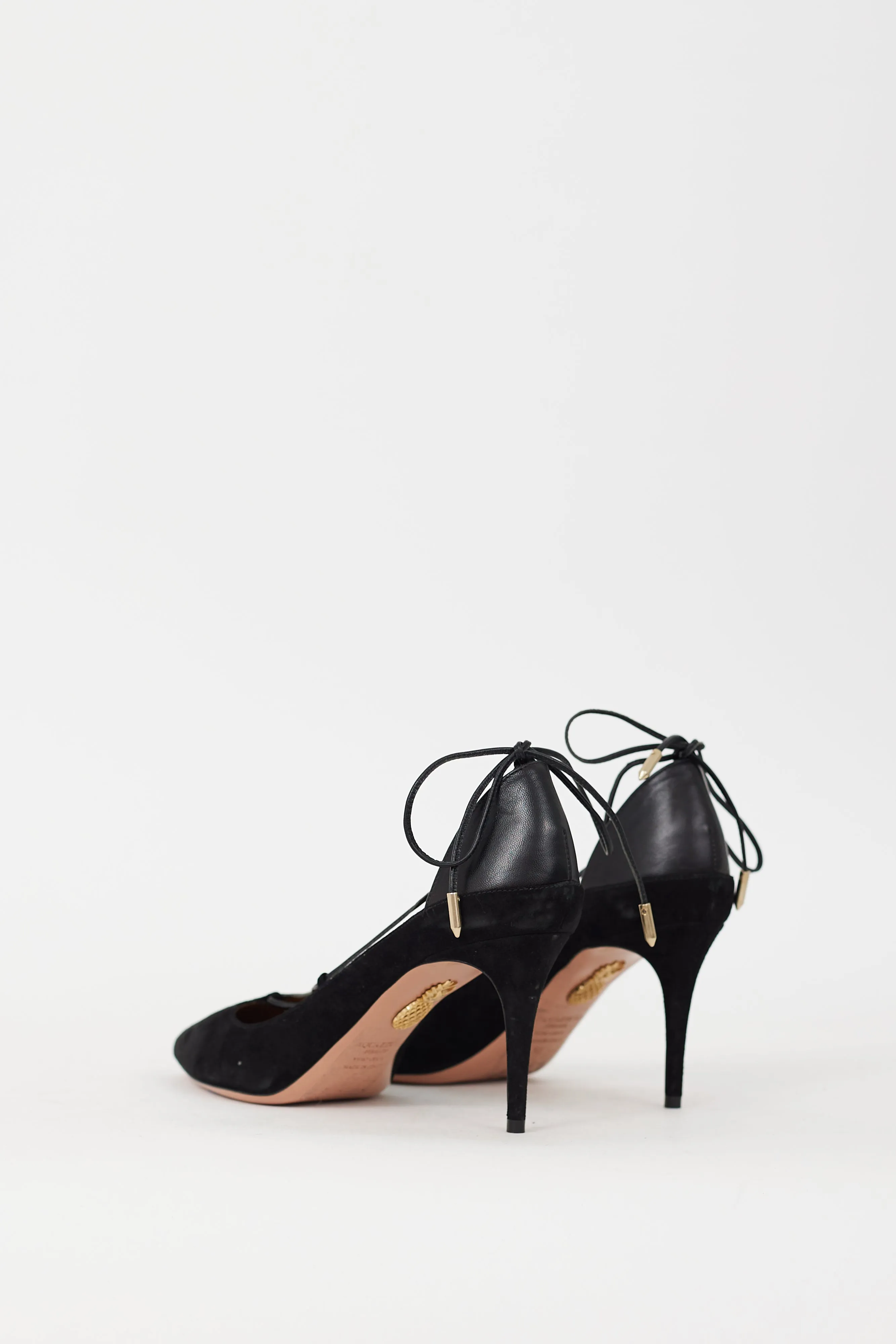 Black Suede Fellini Strappy Heel