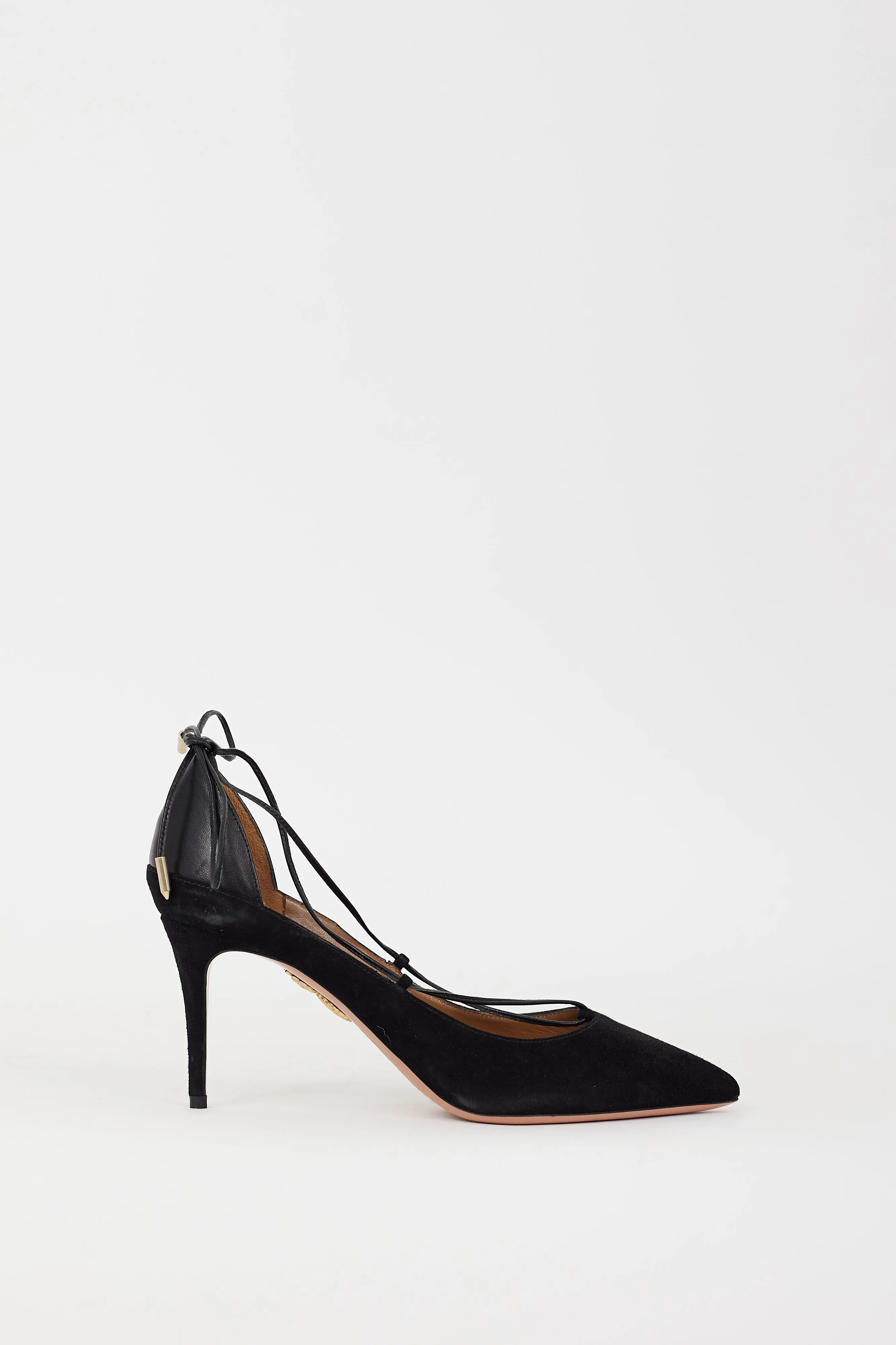 Black Suede Fellini Strappy Heel