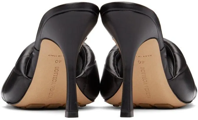 Bottega Veneta Black ‘The Rubber Lido’ Heeled Sandals