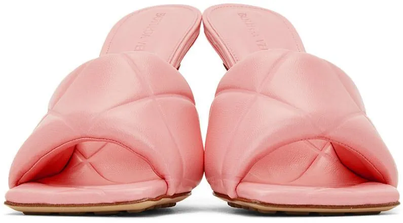 Bottega Veneta Pink Lido Sandals