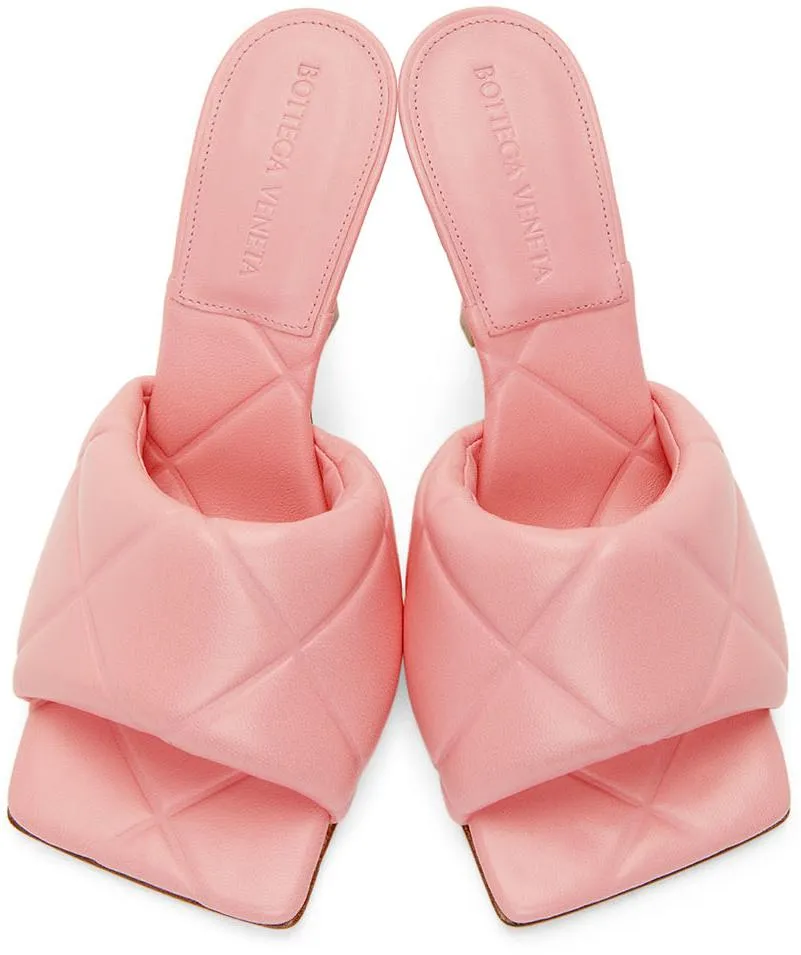 Bottega Veneta Pink Lido Sandals