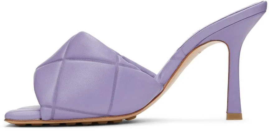 Bottega Veneta Purple ‘The Rubber Lido’ Heeled Sandals