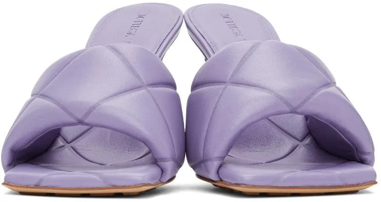 Bottega Veneta Purple ‘The Rubber Lido’ Heeled Sandals