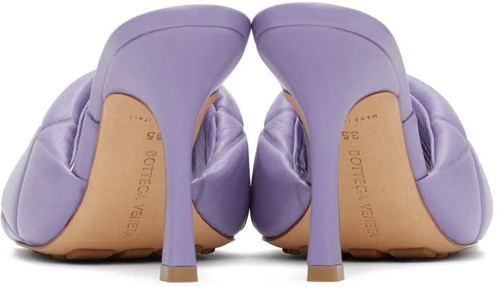 Bottega Veneta Purple ‘The Rubber Lido’ Heeled Sandals
