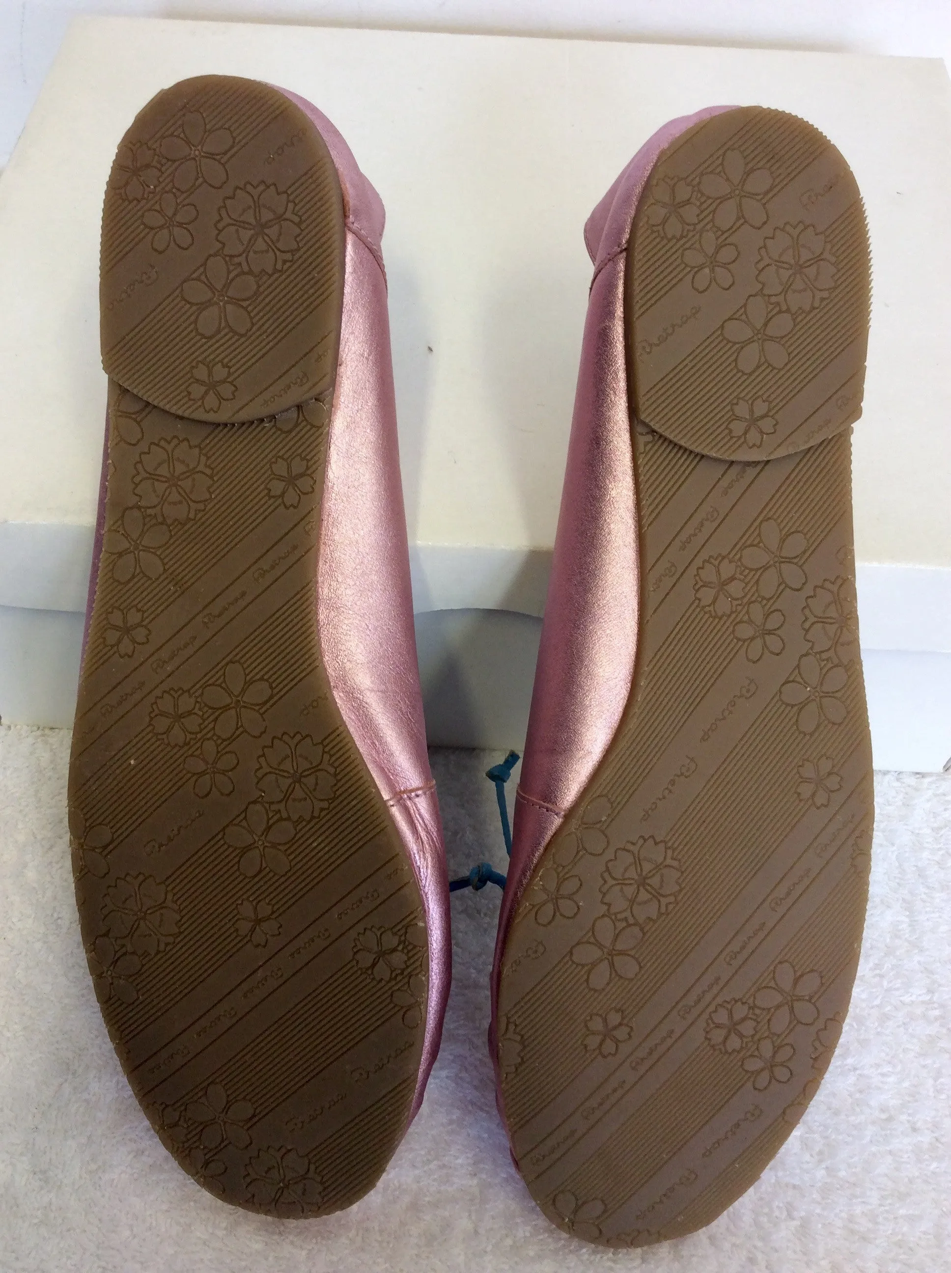 BRAND NEW FIRETRAP PINK METALLIC BALLERINA FLATS SIZE 6/39