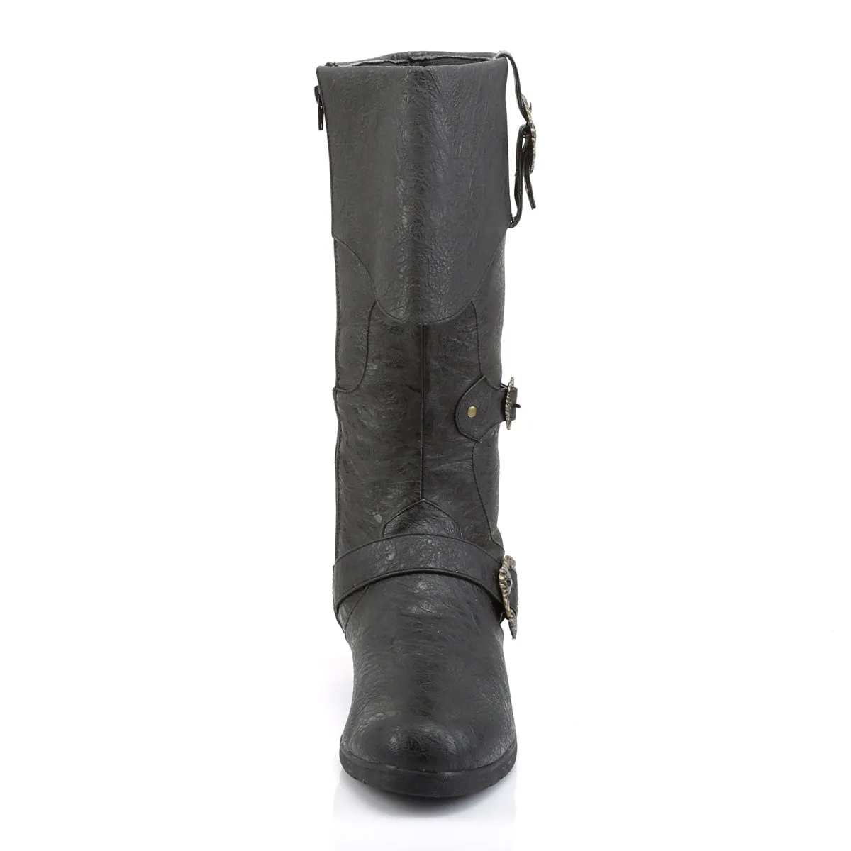 Cuffed Knee Boot with Buckles CARRIBEAN-299