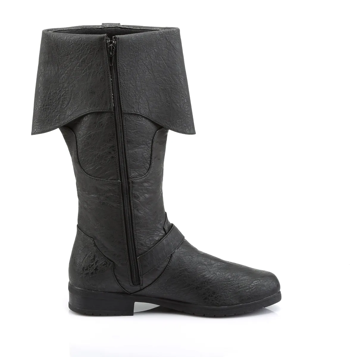 Cuffed Knee Boot with Buckles CARRIBEAN-299