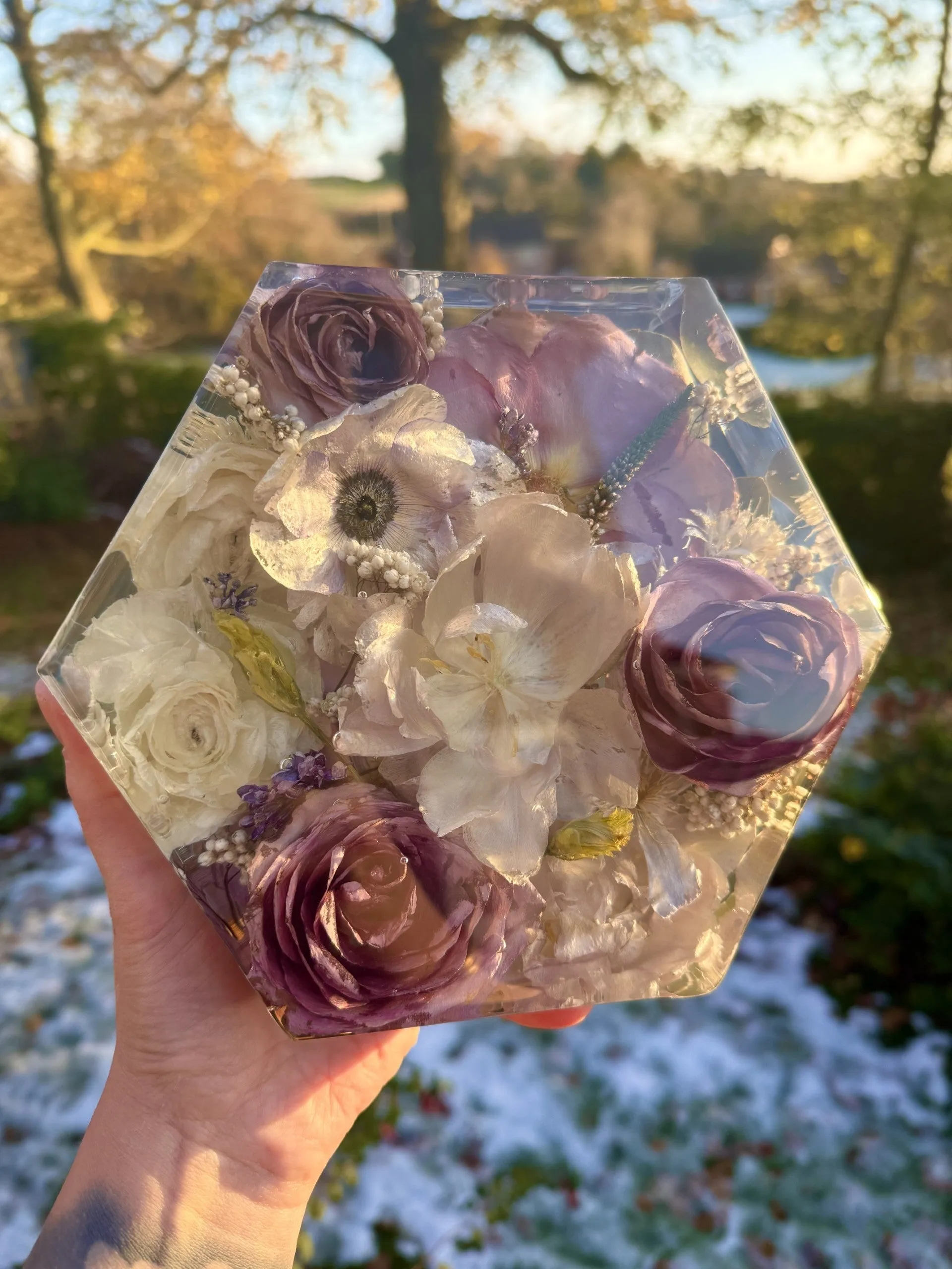 Deep Standing Hexagon Block