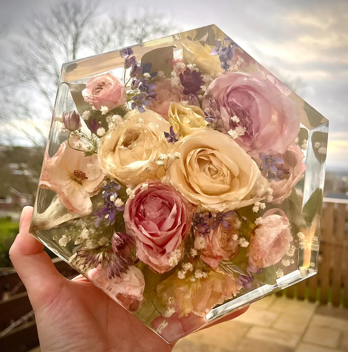 Deep Standing Hexagon Block