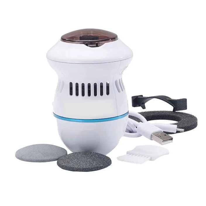Electric Callus Remover - Built-In Vacuum Rechargeable Motorized Feet Foot Pedicure Tool Exfoliation Dead Skin