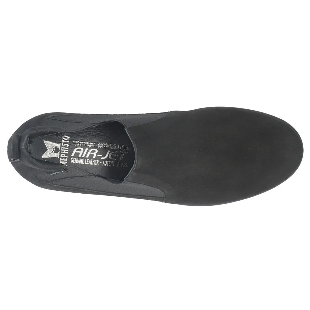 Mephisto Pavlova Velvet Leather Women's Wedge Shoes