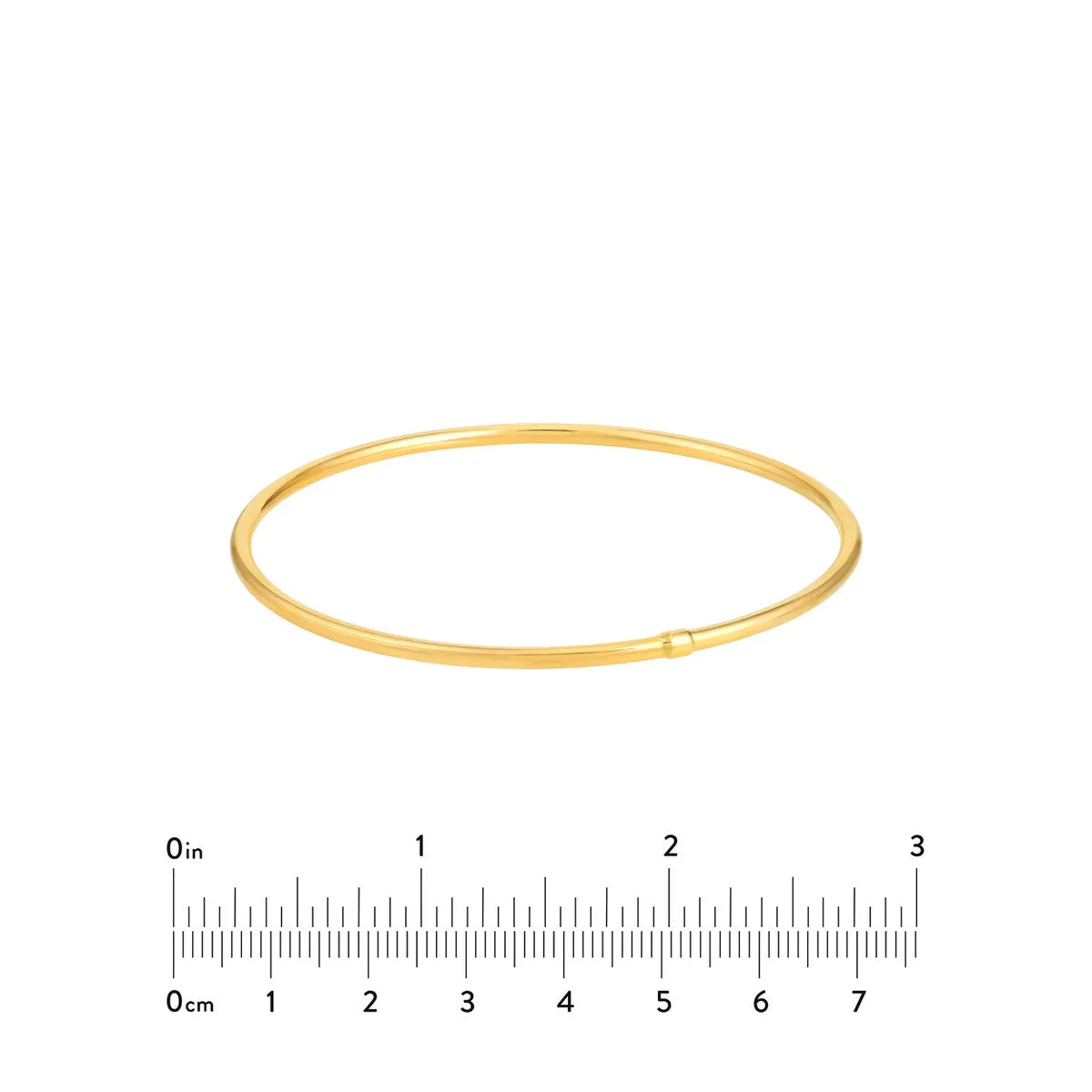 Slip-On Polished Tube Bangle