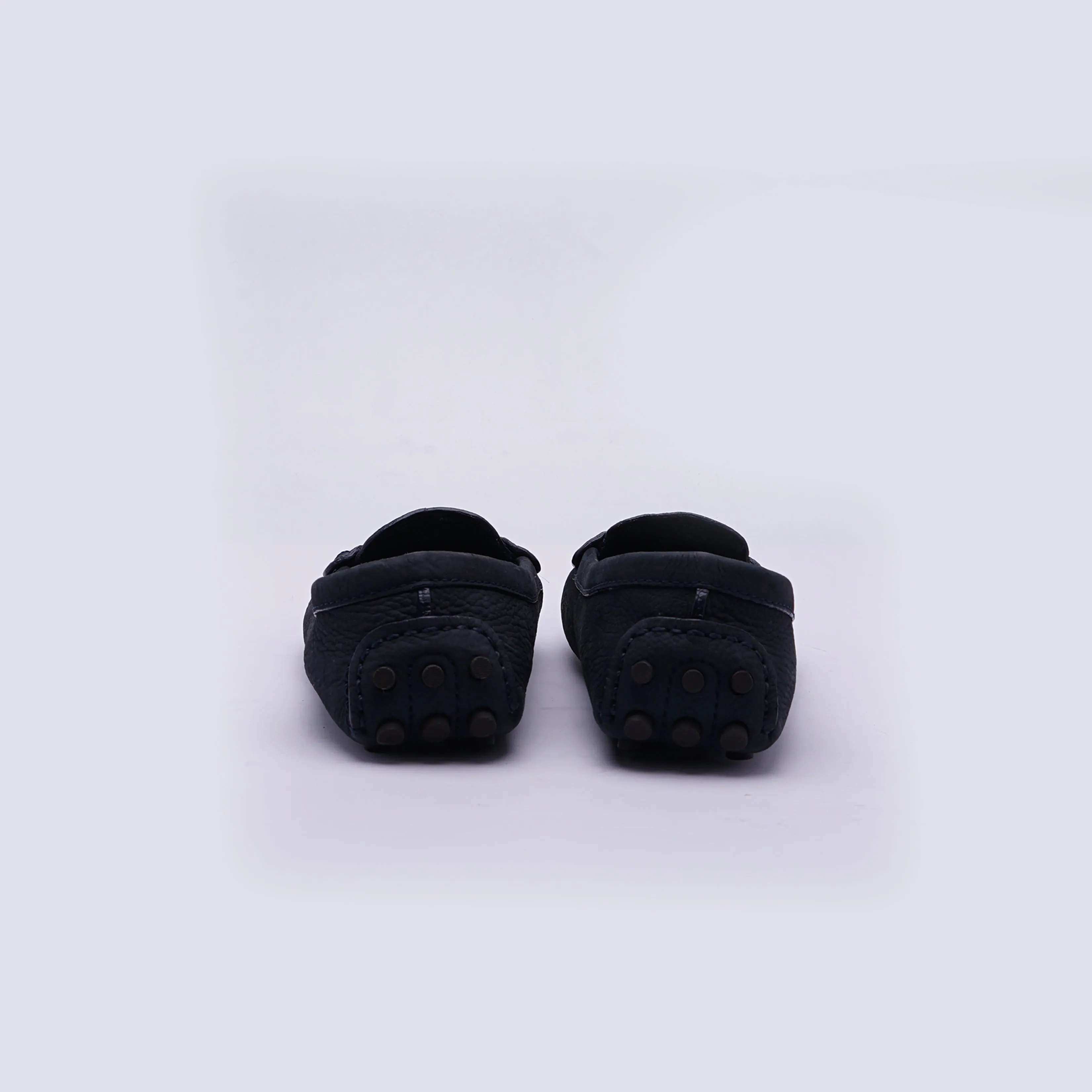 Tory Burch Black Leather Slip On Loafers