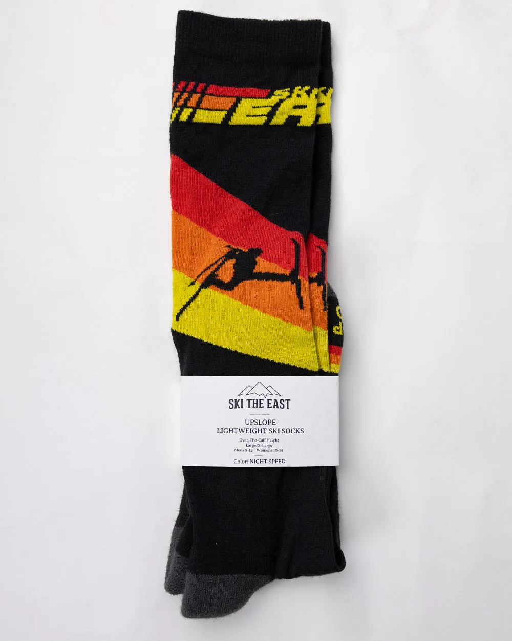Upslope Lightweight Ski Socks 3 Pack - Night Speed