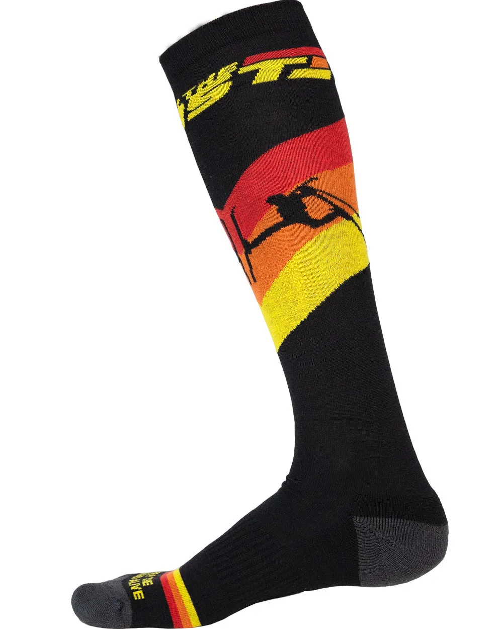 Upslope Lightweight Ski Socks 3 Pack - Night Speed