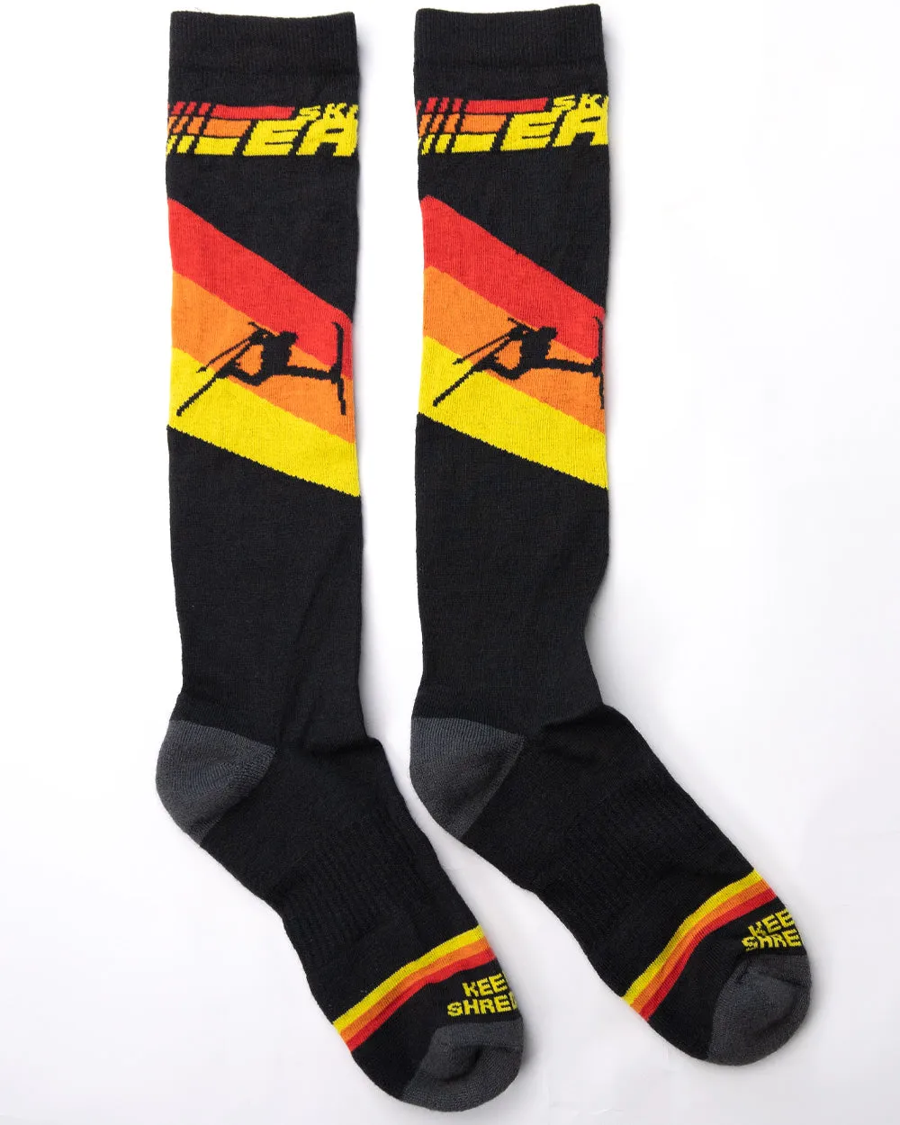 Upslope Lightweight Ski Socks 3 Pack - Night Speed