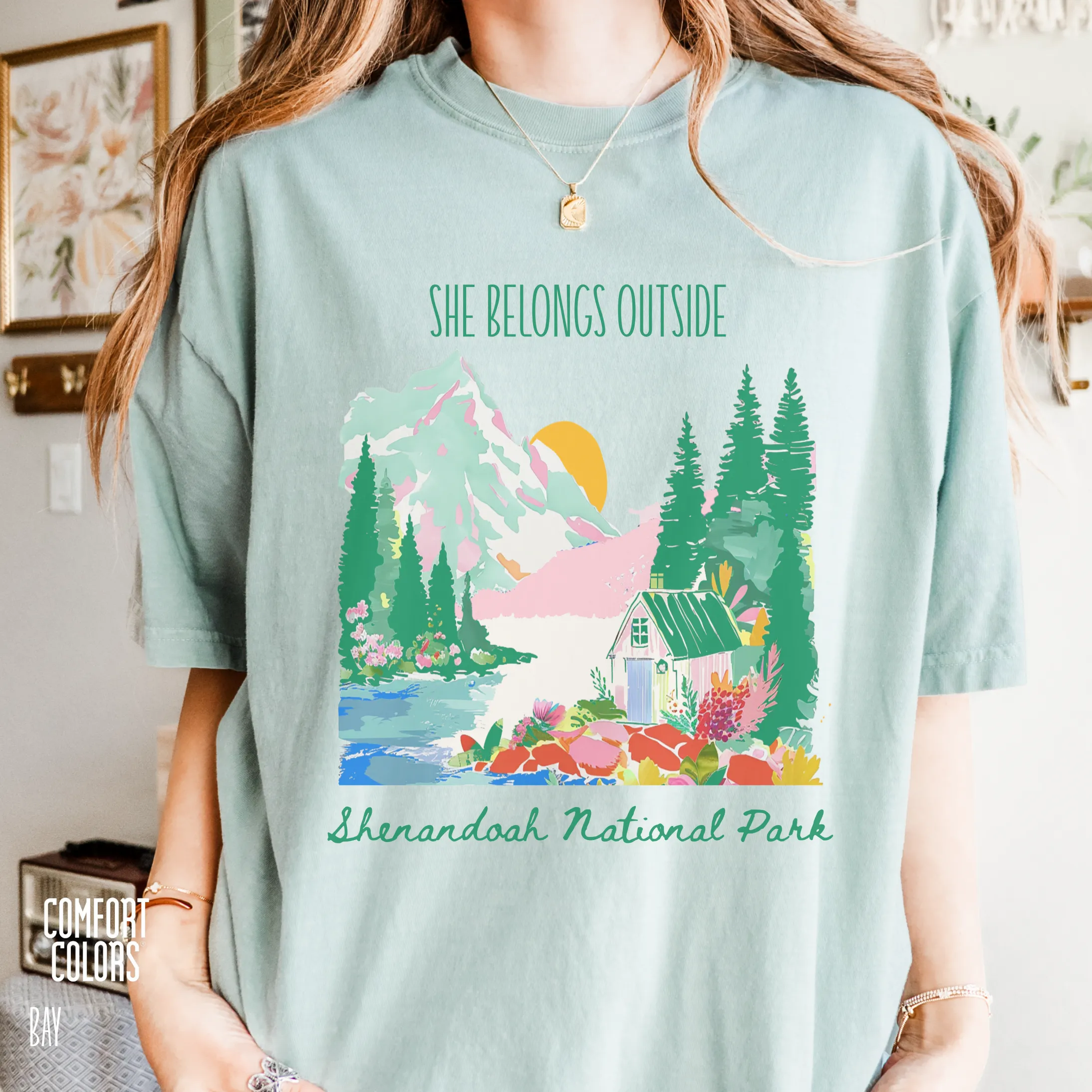 Wildflower Cabin Retreat Personalized Tee